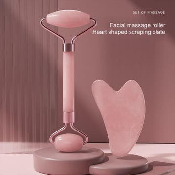 Gezichtsroller & Gua Sha Set - Resin Massage Roller voor Gez, Verzenden, Nieuw