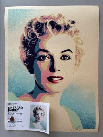 Shepard Fairey (OBEY) (1970) - Marilyn Monroe / hand signed