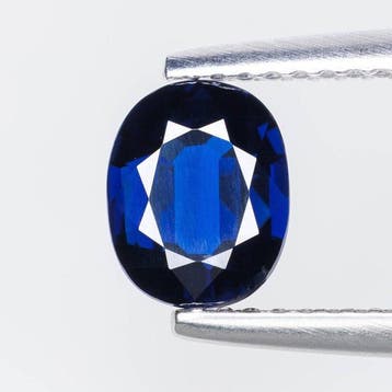 1 pcs Blauw Saffier - 1.15 ct - Asian Institute of, Nieuw