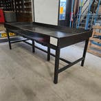 Zware metalen werktafel met geperforeerde bodem  - 220x100 c, Ophalen of Verzenden, Nieuw