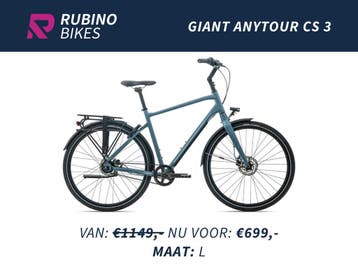 GIANT ANYTOUR CS3 BELT - €450 KORTING - STADSFIETS, Ophalen, Versnellingen, Nieuw, Giant