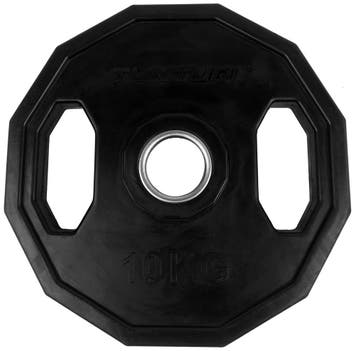 Tunturi Olympic Rubber Plate 10.0kg - Single, Verzenden, Nieuw, Halterschijven