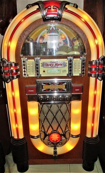 Elta - Nostalgie Musikbox „ Juke Box „ Retro mit Radio,
