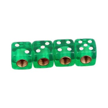 TT-products ventieldoppen Dice Clear Green dobbelstenen 4, Auto diversen, Ophalen of Verzenden, Nieuw