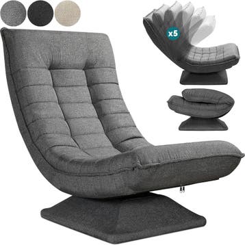 Relax Lounger Aberdeen Stof Grijs (Ligbed - Lounge), Verzenden, Nieuw