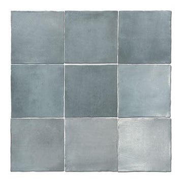 Wandtegel Agostino Brume Handvorm Staal Grijs Mat 13x13, Nieuw, Minder dan 20 cm, 10 m² of meer, Wandtegels