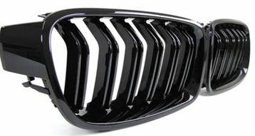 Hoogglans zwarte dubbel spijls M look grill nieren BMW 3, Verzenden
