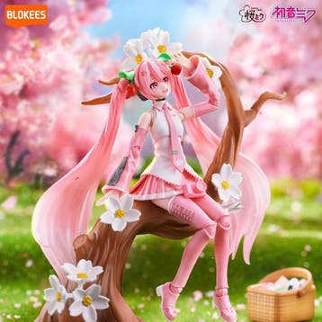 Blokees Miku Sakura modelbouw nieuw in doos., Hobby en Vrije tijd, Verzenden, Nieuw, 1:35 tot 1:50, Figuur of Figuren