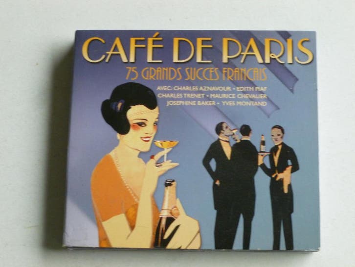 Cafe de Paris - 75 Grands Succes Francais (3 CD), Cd's en Dvd's, Cd's | Wereldmuziek, Zo goed als nieuw, Ophalen of Verzenden