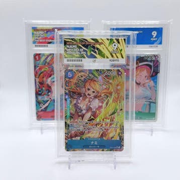 Bandai - 3 Graded card - One Piece - Nami OP11-054 SR, Nieuw