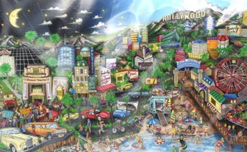 Charles Fazzino (1955) - The Splendor Thats Hollywood II, Antiek en Kunst