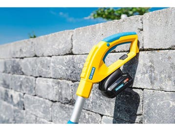 Gloria FineCut 18V - Gazon- en kantenmaaier - Accu incl., Tuin en Terras, Grasmaaiers, Verzenden, Zo goed als nieuw, Gloria