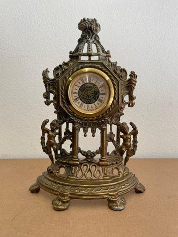 Tafelklok - - Gegoten messing - 1950-1960 - AGDA