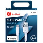 Kruidvat 8-pin Oplaadkabel, Telecommunicatie, Mobiele telefoons | Toebehoren en Onderdelen, Verzenden, Nieuw