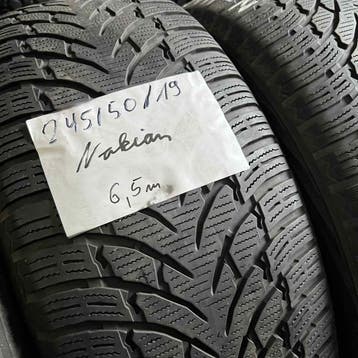 2 x Nokian 245-50-19 Winterbanden 6,5mm, Auto-onderdelen, Banden en Velgen, 19 inch, Band(en), Personenwagen, Gebruikt