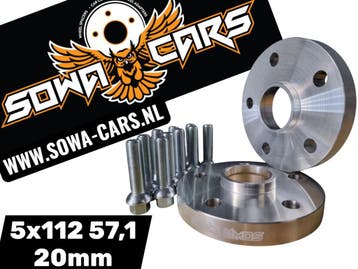 Spoorverbreders Spacers Audi RS3 RS4 RS6 A3 A4  A6 5x112 57., Verzenden