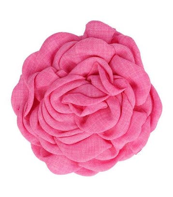 Haarspeld Duckklem 10cm – Haarbloem Roos – Fuchsia Roze, Nieuw