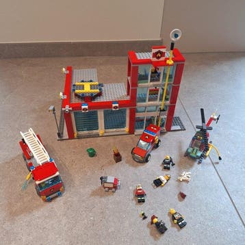 Lego Set - 60004 - City - Brandweerkazerne, Nieuw