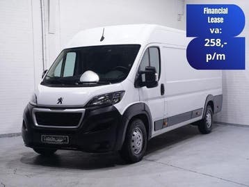 Peugeot Boxer 2.2 BlueHDi 165 pk L4H2 Navi, Camera, Stof, Gebruikt, Euro 6, Wit