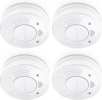 Alecto Rookmelder SD1010 4X - Brandmelder met batterij voor, Verzenden, Zo goed als nieuw