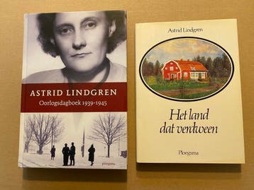2 Autobiografische Boeken - Astrid Lindgren - zeldzaam, Verzenden, Zo goed als nieuw, Kunst en Cultuur