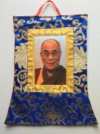 Thangka Reproductie – Afbeelding Dalai Lama – 21/27 x 35 cm, Huis en Inrichting, Woonaccessoires | Boeddhabeelden, Verzenden, Nieuw