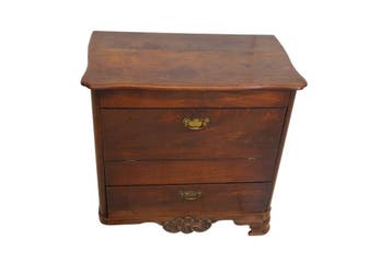 Antieke mahonie commode – Biedermeier ladenkast met gesneden, Ophalen of Verzenden, Nieuw