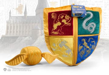 Harry Potter Hogwarts Crest & Snitch Kussen, Ophalen of Verzenden, Nieuw