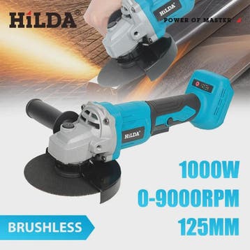 HILDA 21V Accu Haakse Slijper - Brushless Krachtpatser voor, Verzenden, Nieuw
