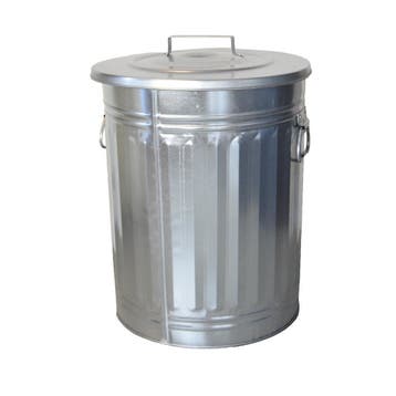 Stalen afvalemmer 54 liter los deksel + handgrepen, 40 liter of meer, Ophalen of Verzenden, Nieuw, Metaal