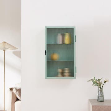 Wandkast Zundert 60x35x15 cm mintgroen [en.casa], Verzenden, Nieuw