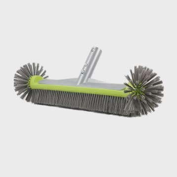 Zware Aluminium Zwembadborstel - 17.5 Inch met Nylon Borstel, Tuin en Terras, Verzenden, Nieuw