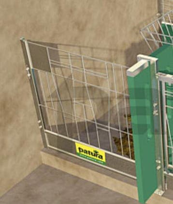 Deur simpel met grendel voor de groene Patura kalverbox