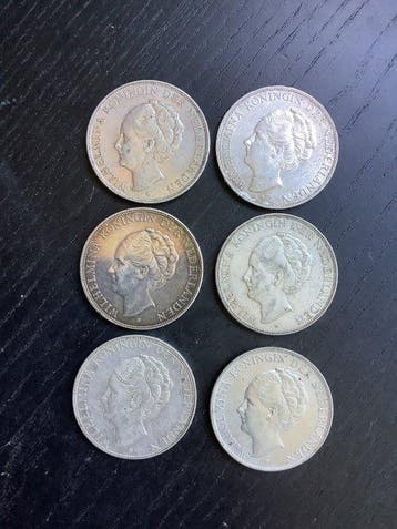 Nederland. Wilhelmina. 2 1/2 Gulden 1929-1938 (Zonder