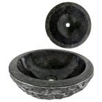 Wasbak | Wastafel | Marmer | 40x40x15 | Natuursteen | Zwart, Verzenden, Nieuw