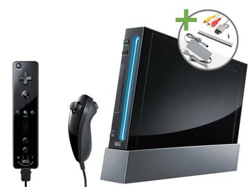 Nintendo Wii Starter Pack - Motion Plus Black Edition, Ophalen of Verzenden, Zo goed als nieuw