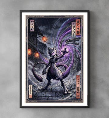 Sato Hageshi - The Power Within - Mewtwo - Signed and, Nieuw