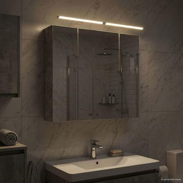 vidaXL Badkamer spiegelkast Beton Grijs 80 x 14.5 x 70 cm, Verzenden, Nieuw