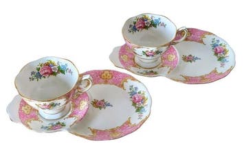 Royal Albert - Set theekopjes - “Lady Carlyle” - Porselein