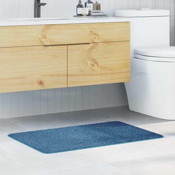 vidaXL Antislip Badmat Blauw 60 x 90 cm PP, Verzenden, Nieuw, Blauw