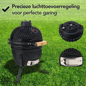 2dekans | Infinity Goods Kamado BBQ Egg - 13 Inch -, Ophalen of Verzenden, Zo goed als nieuw, Infinity Goods
