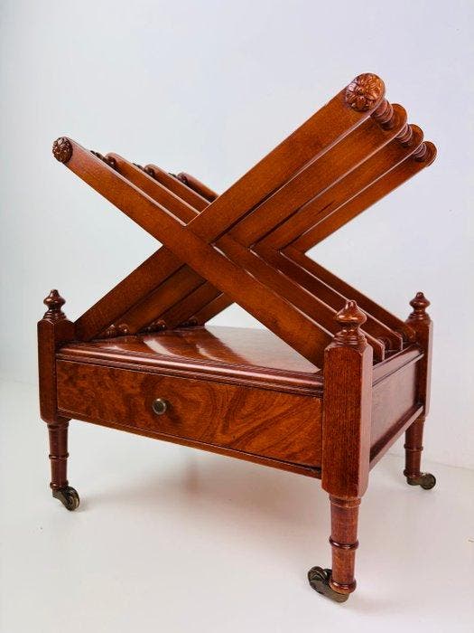 Tijdschriftenhouder - Engelse WILLEM IV-PERIODE canterbury /, Antiek en Kunst, Curiosa en Brocante