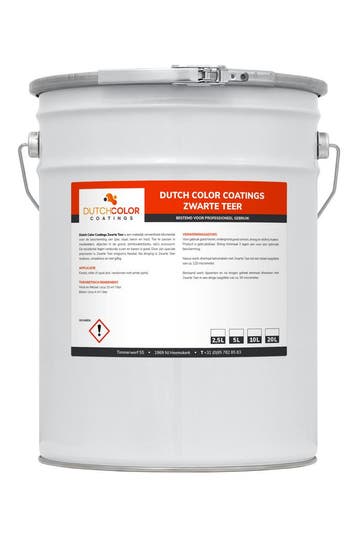 DCC Teer Zwart Zwart 10L, Zwart, Nieuw, Verf, Verzenden