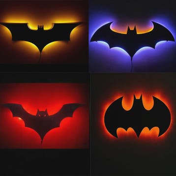 Creatieve 3D LED Wandlamp met Superheld Logo - Sfeervolle Ve, Verzenden, Nieuw