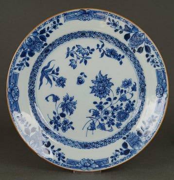Yongzheng (1723-1735) - Bord - Peonies, Buddha Hands and