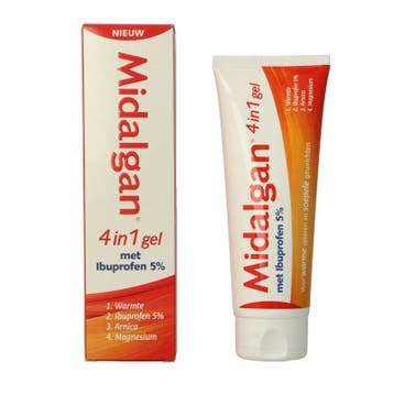 Midalgan 4 in 1 gel + 5% ibuprofen, Verzenden, Nieuw