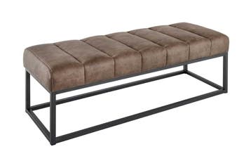 Design bank PETIT BEAUTÉ 110cm vintage taupe microvezel, Ophalen of Verzenden, Nieuw