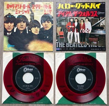 Beatles - 2x Japan RED Vinyl 7” Press – Odeon Collector, Cd's en Dvd's, Vinyl Singles, Nieuw in verpakking