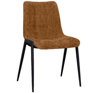 Stoel | Stof/Metaal | Koper | Zwarte Poten | Indoor |, Zakelijke goederen, Horeca | Keukenapparatuur, Verzenden, Nieuw in verpakking