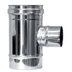 T-stuk Ø100mm met zijuitgang Ø80mm (man of vrouw), Ophalen of Verzenden, Nieuw